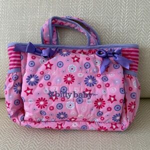 American Girl Bitty Baby Diaper Bag with Attached Changing Mat